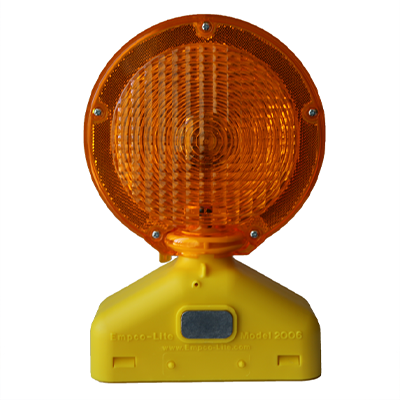 Solar Assist LED 3-Way Amber Type A, C Barricade Light