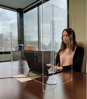 Foldable Work Station Guard - Clear