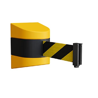 10 Foot Wall Mount Retractable Belt Barrier