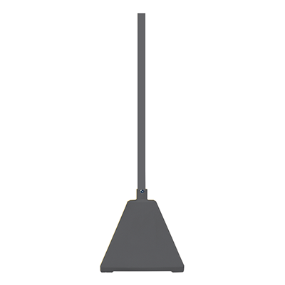 Portable Pyramid Sign Base with 98" Post