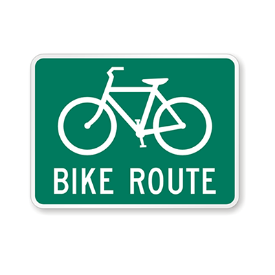 Aluminum Bike Route Sign (D11-1)