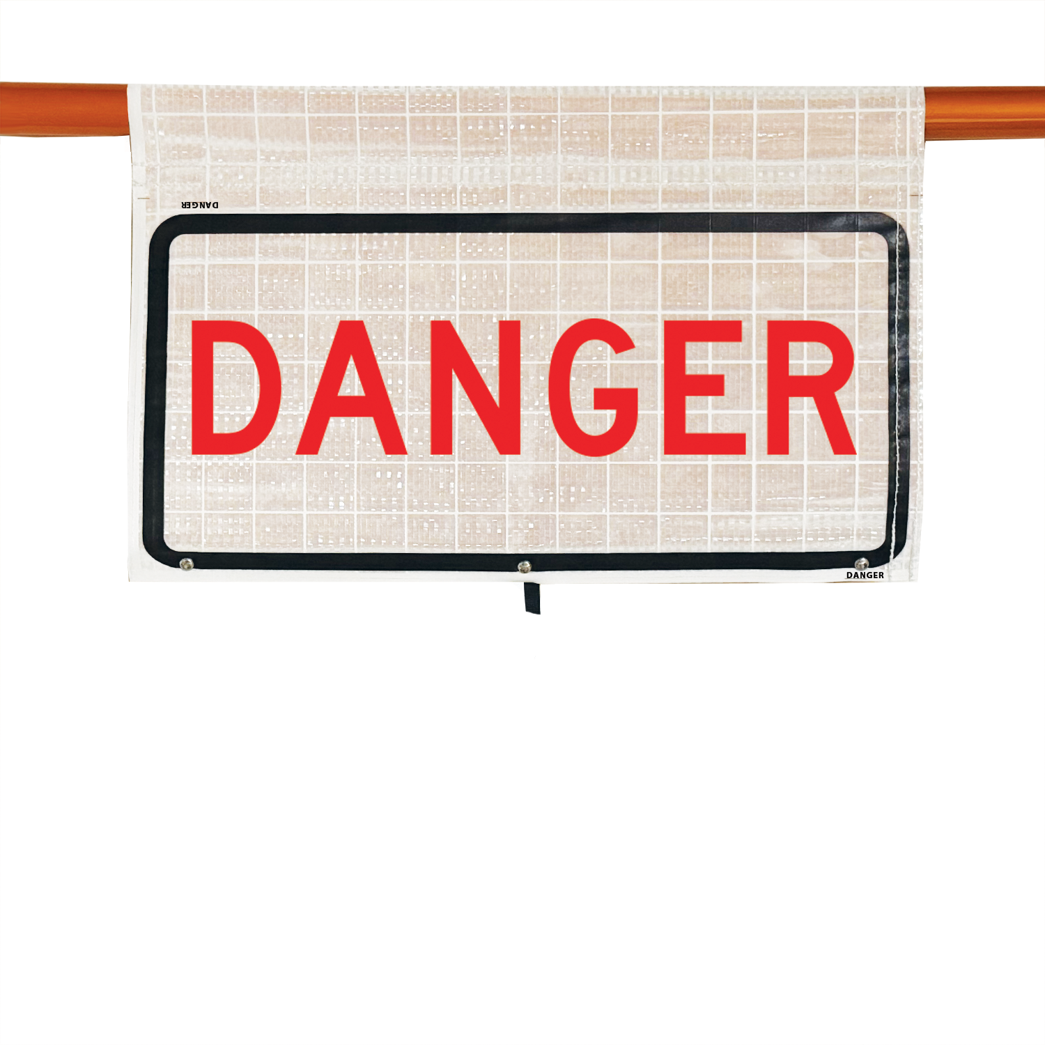 Reflective - 24" DANGER Cone Bar Roll-Up Sign