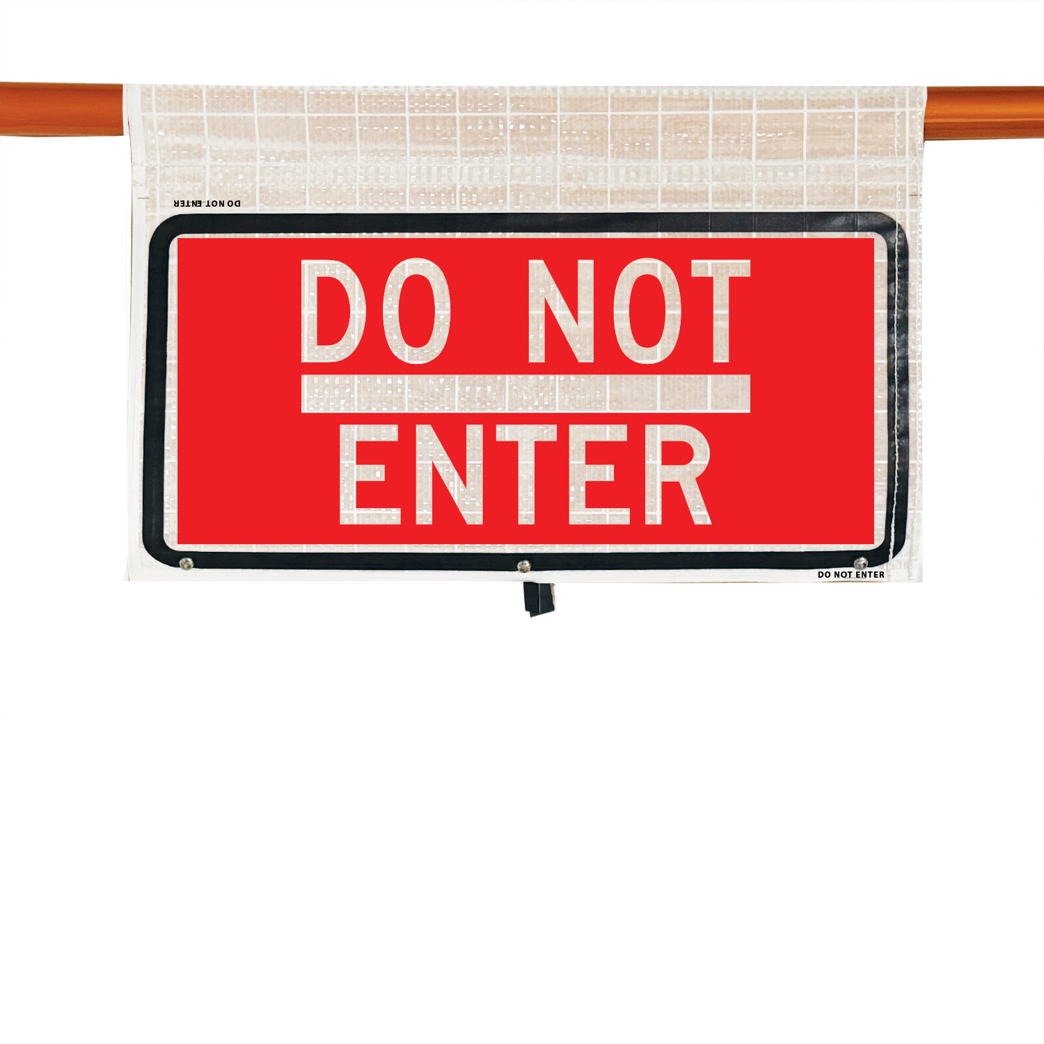 Reflective - 24" DO NOT ENTER Cone Bar Roll-Up Sign