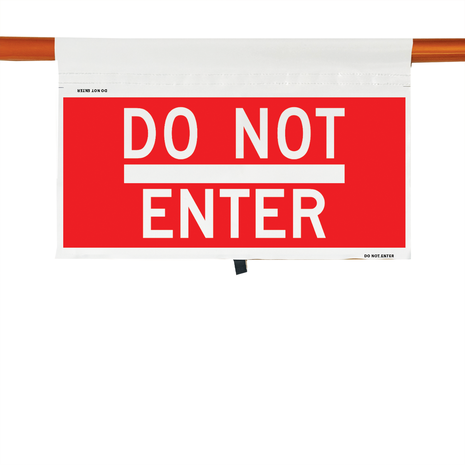Non-Reflective - 24" DO NOT ENTER Cone Bar Roll-Up Sign
