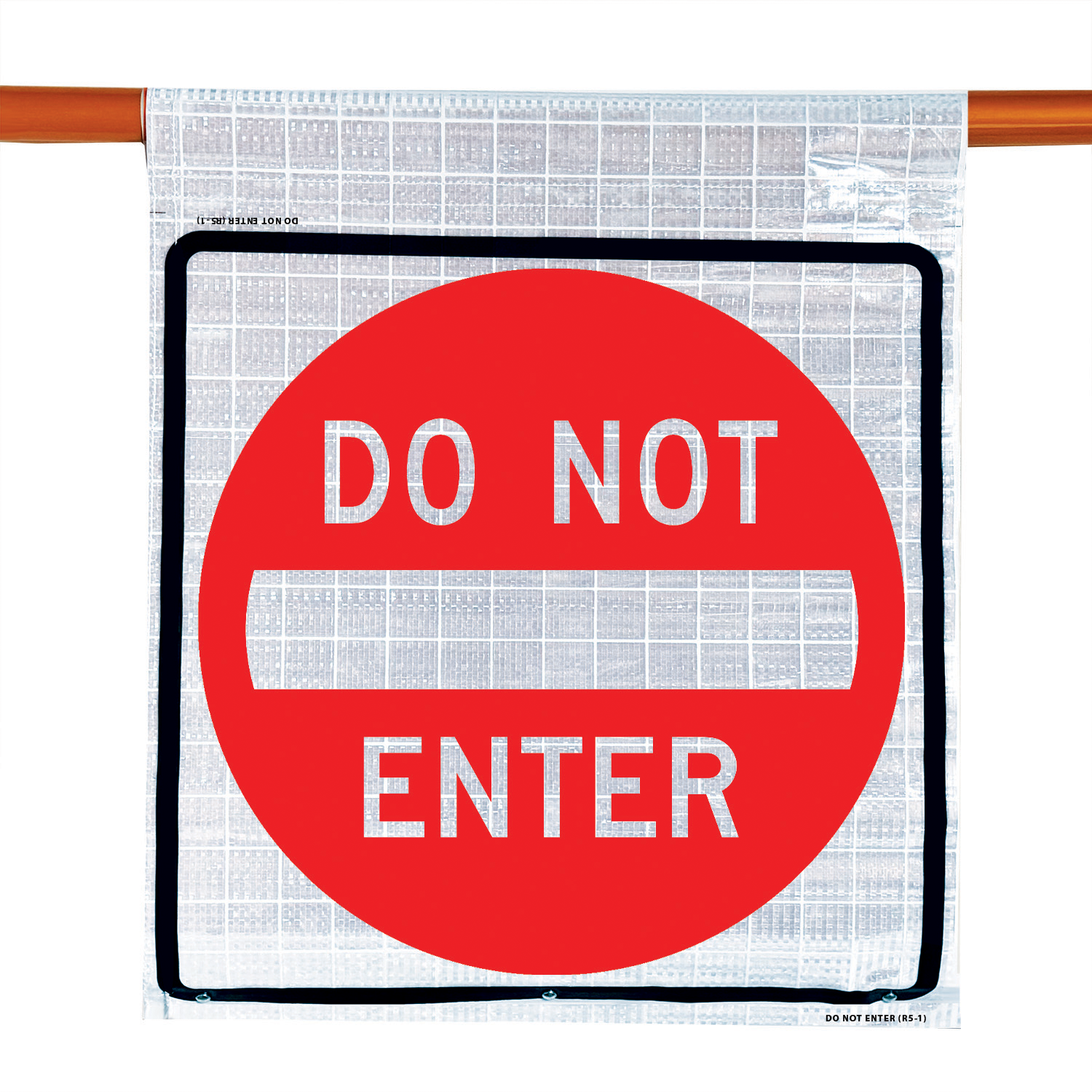 Reflective - 24" DO NOT ENTER - R5-1 Cone Bar Roll-Up Sign