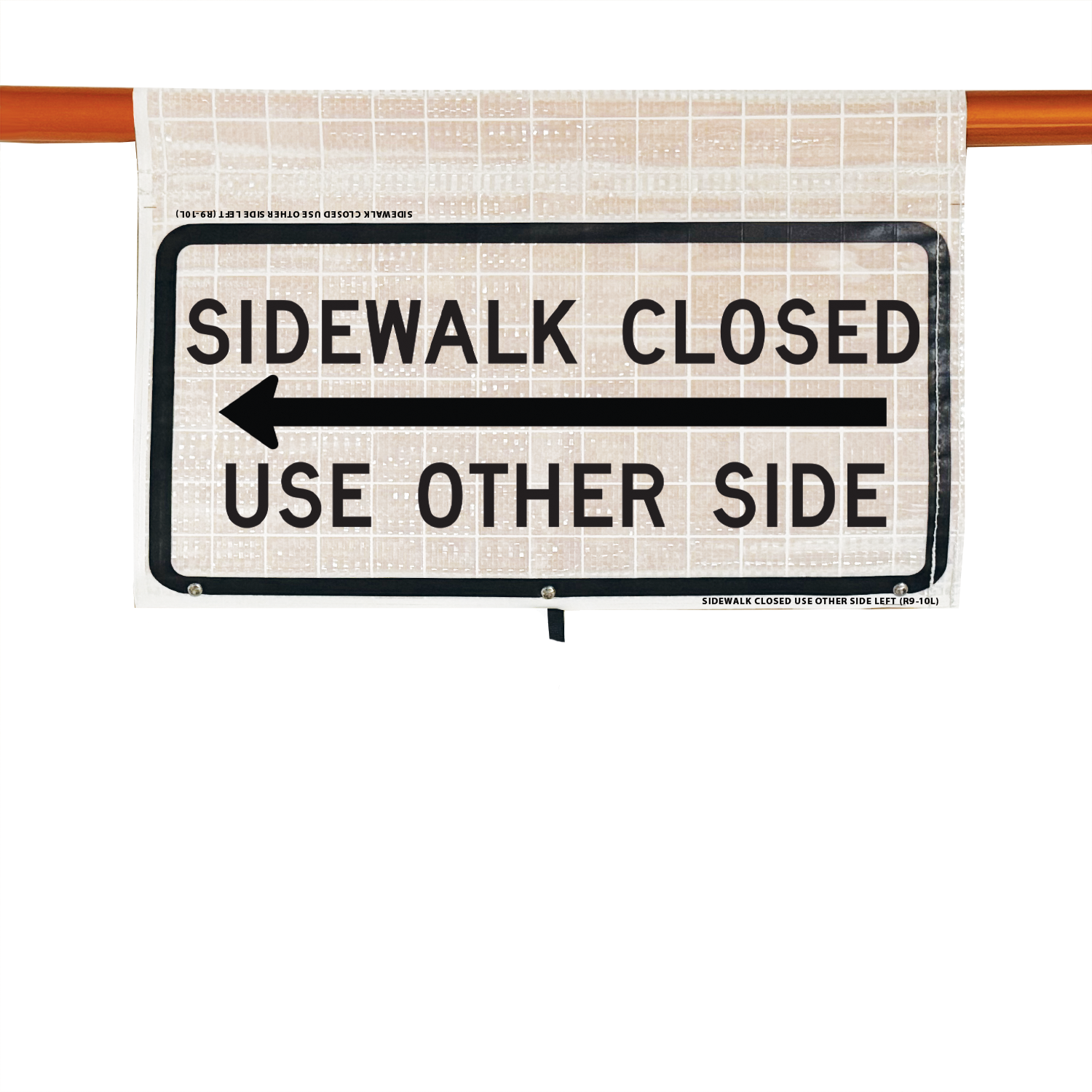 Reflective - 24" SIDEWALK CLOSED USE OTHER SIDE (LEFT ARROW)