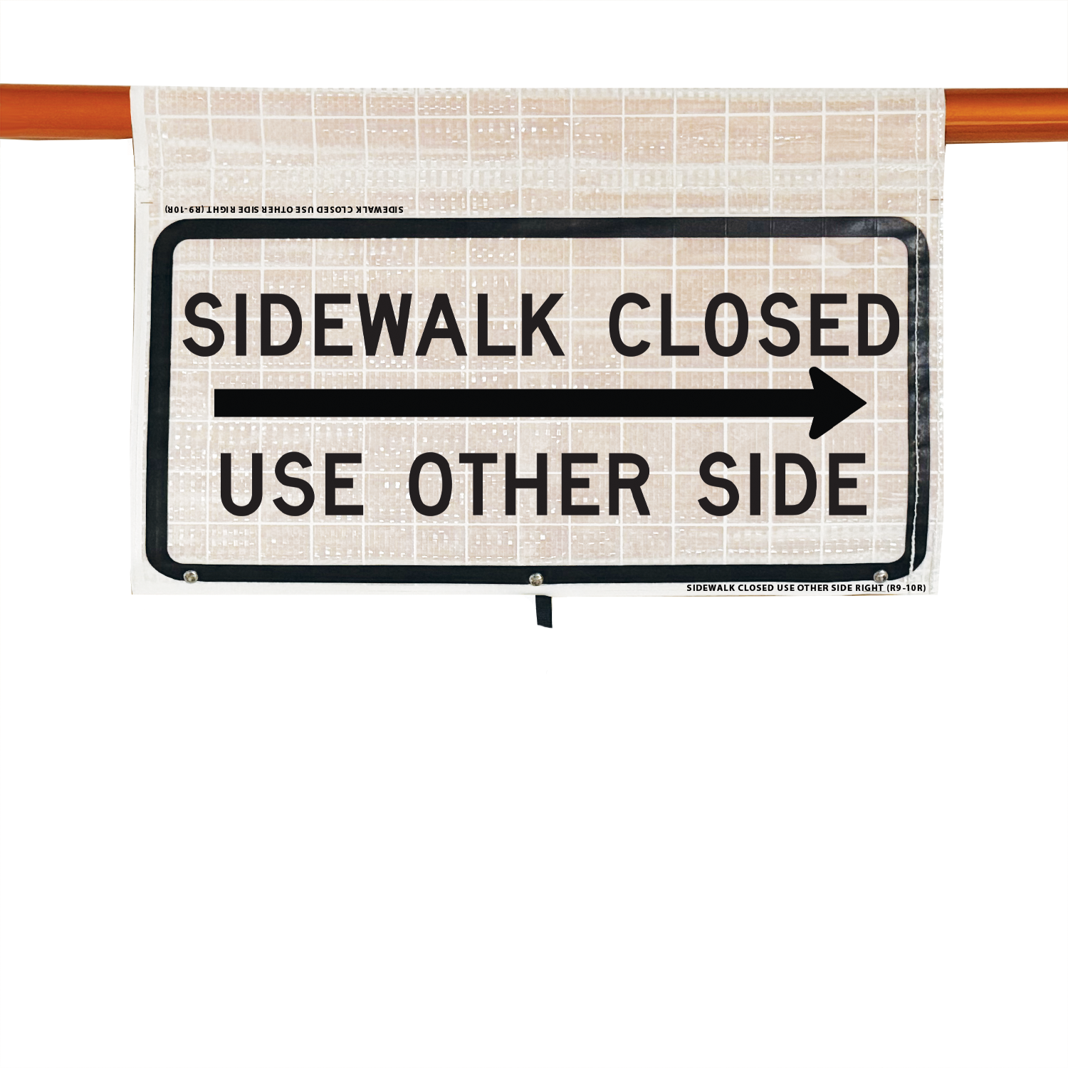 Reflective - 24" SIDEWALK CLOSED USE OTHER SIDE (RIGHT ARROW