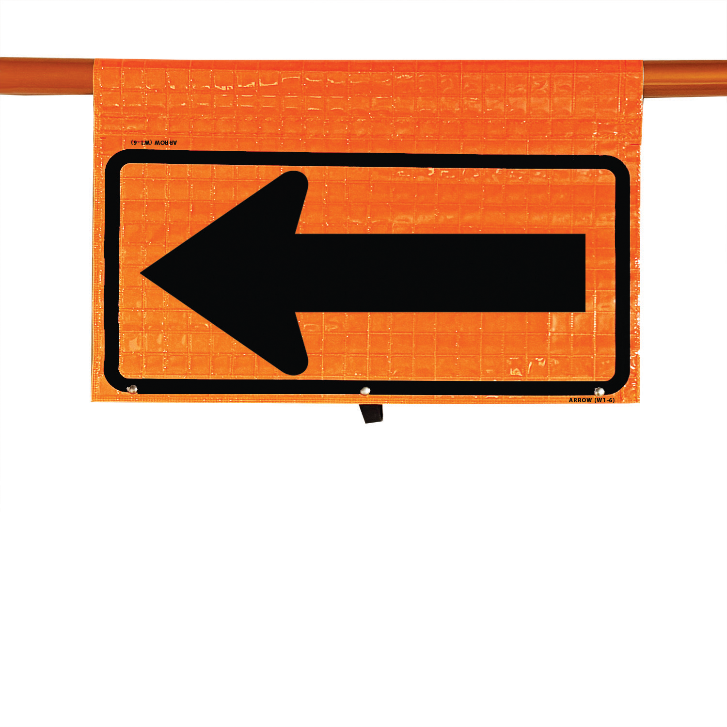 Reflective - 24" ARROW - W1-6 Cone Bar Roll-Up Sign