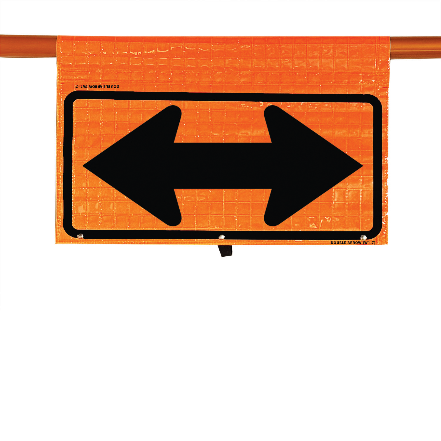 Reflective - 24" DOUBLE ARROW - W1-7 Cone Bar Roll-Up Sign