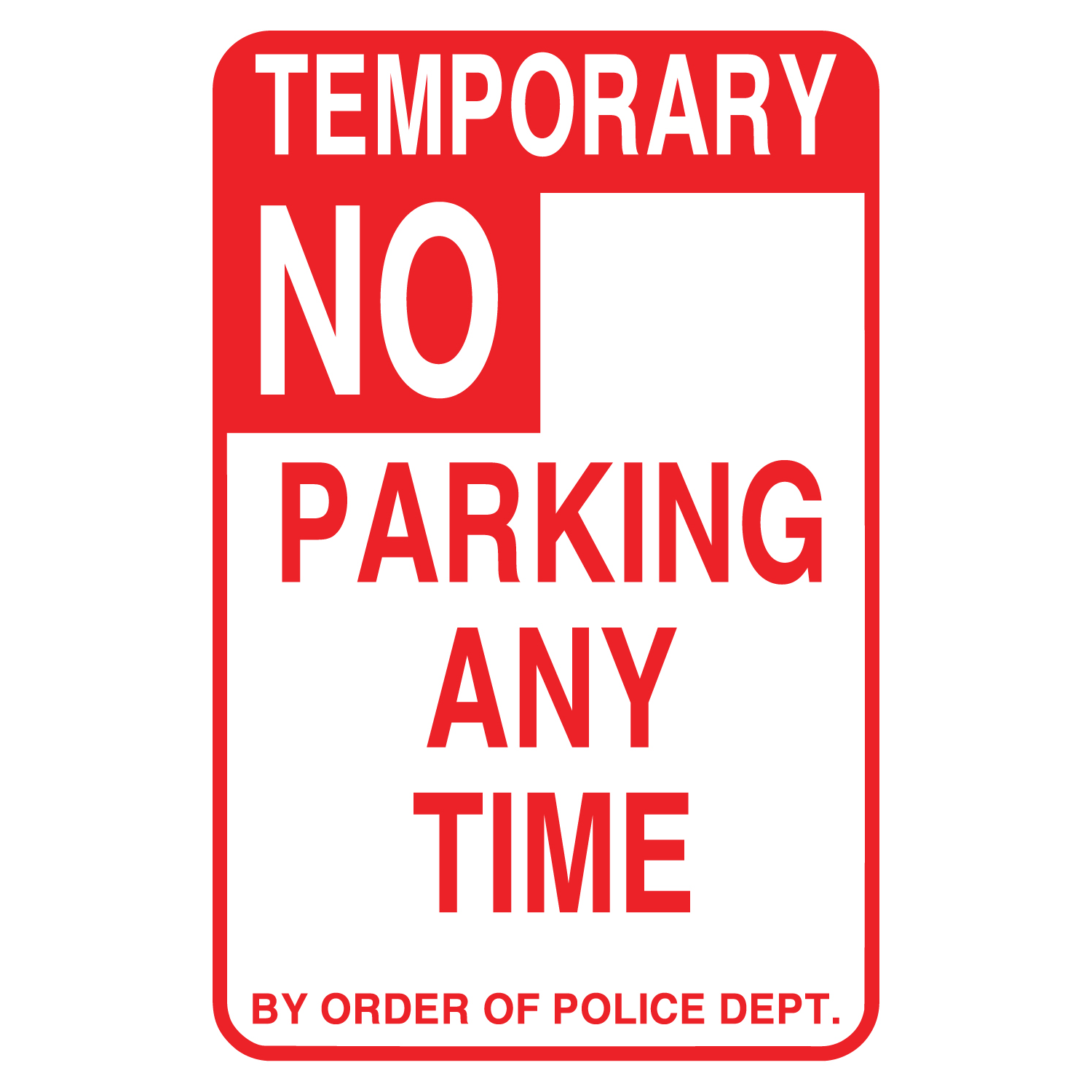 Cardboard Parking Signs