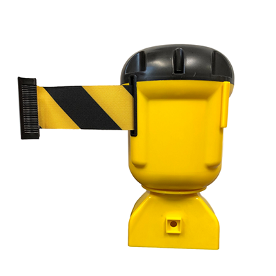 Yellow Retractable Belt Traffic Cone Topper (30 ft)