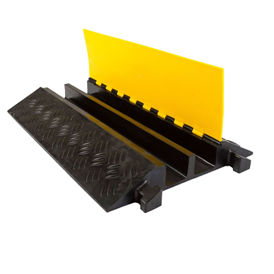 Heavy-Duty 2-Channel Rubber Cable Protector (3.5