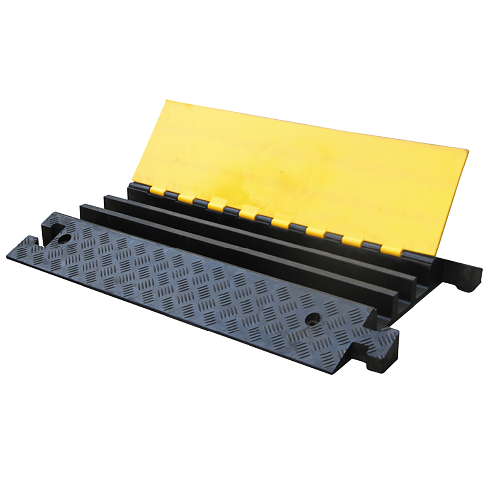 3-Channel Rubber Cable Protector (1.125" Channels)