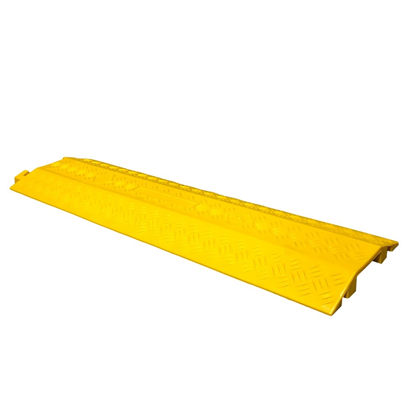 4" x 1" Single-Channel Yellow TPU Dropover Cable Cover