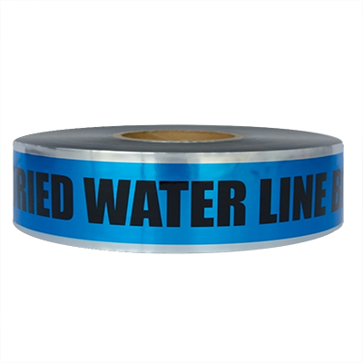 Underground Detectable Tape (CAUTION BURIED WATER LINE BELOW) - Blue
