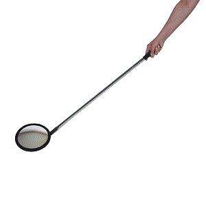 8" Convex Inspection Mirror w/35" Steel Handle