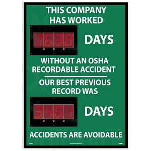 This Company Has Worked Banner 28" x 20" Digital Scoreboard