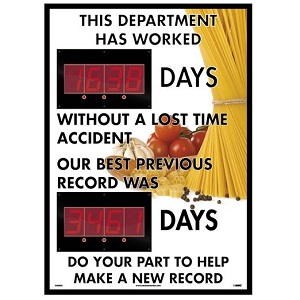 This Dept Has Worked 28" x 20" Banner