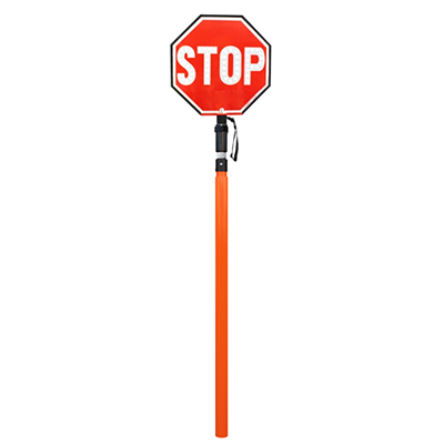 PVC Telescoping Pole for STOP/SLOW Paddles - Screw On Handle