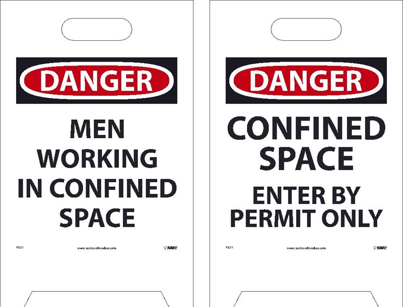 Danger - Men Working in Confined Area