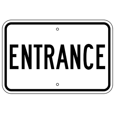 Aluminum Entrance Sign