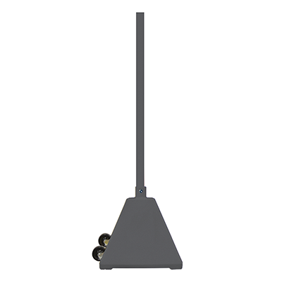 Portable Pyramid Sign Base with 98" Post