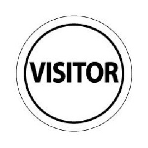 Visitor 2" x 2" - 25 Emblems