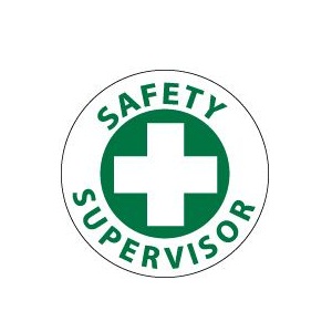 Safety Supervisor Emblem  2" x 2" - 25 Emblems