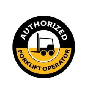 Authorized Forklift  Operator  2" x 2" - 25 Emblems