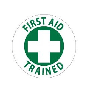 First Aid Trained 2" x 2" - 25 Emblems