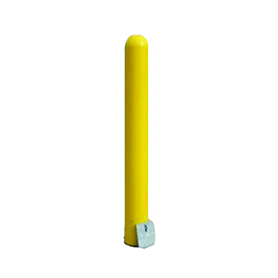 Removable Locking Bollard with Yellow Bollard Cover