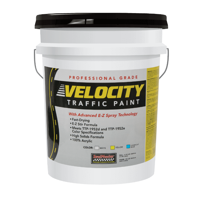 Velocity Fast Drying EZ Spray Traffic Paint - 5 Gal White