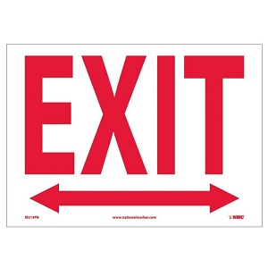 Exit Sign - 10" x 14" Vinyl
