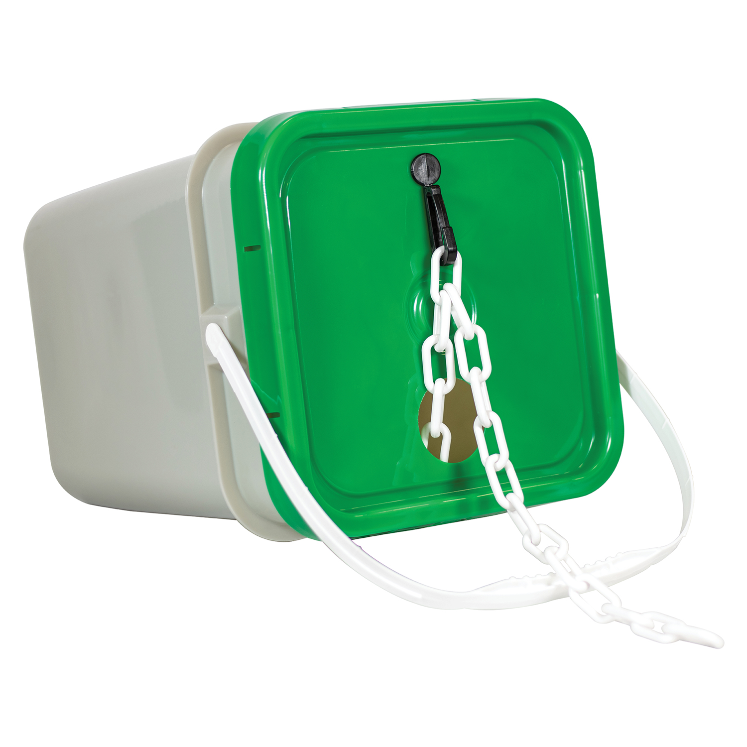 1.5-inch x 300-foot Plastic Barrier Chain - Pail