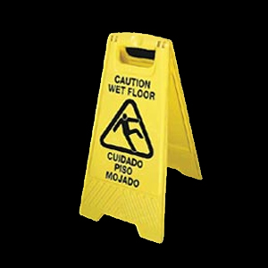 Caution Wet Floor Sign (English/Spanish)