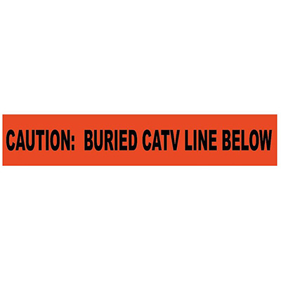 Non-Detectable Underground Tape CATV Line (Orange)