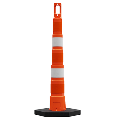 Navicade 42" Channelizer Cone with 16 lb Base (4" EG Sheeting)