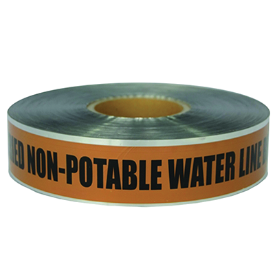 Underground Detectable Tape (NON-POTABLE WATER LINE BELOW) - Brown