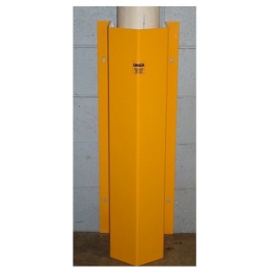 Pipe Shield 42" Pipe Guard Wall Mount (8" Wide) - Yellow