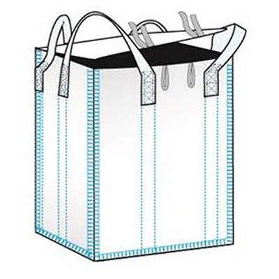 Flap Top/Closed Bottom FIBC Hopper Bags - 50 Count