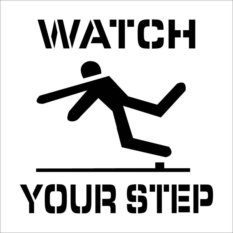 Forklift Traffic Area Plant Marking Stencil - 24"