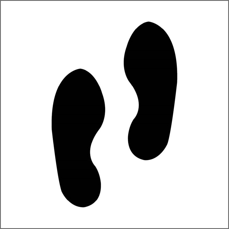 Foot Prints Plant Marking Stencil - 24"