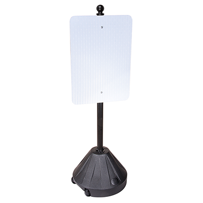 Portable Pole 2 Wheeled Sign Stand