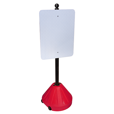 Portable Pole 2 Wheeled Sign Stand