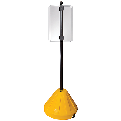 XL-Portable Pole 3 Wheeled Sign Stand