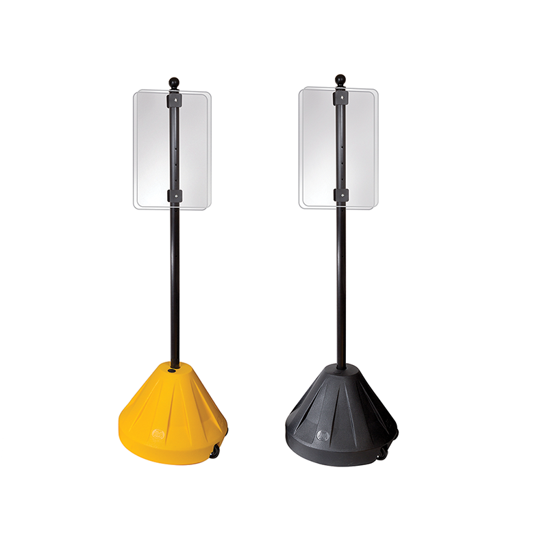 XL-Portable Pole 3 Wheeled Sign Stand