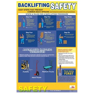 Backlifting Safety 18" x 24" Poster