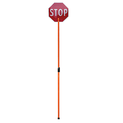 Fiberglass Telescoping Pole for STOP/SLOW Paddles - Mounted Handle