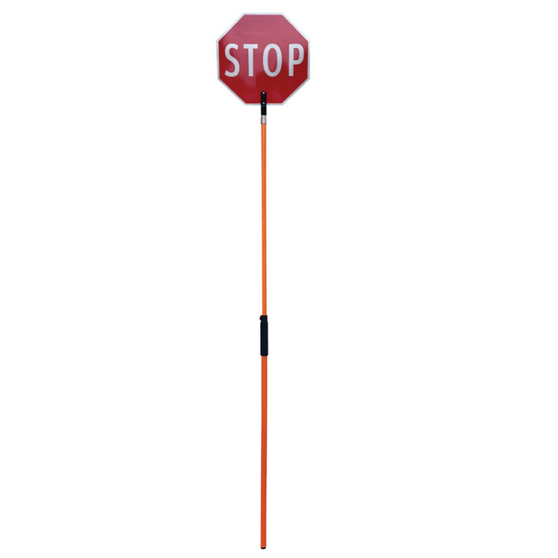 Fiberglass Telescoping Pole for STOP/SLOW Paddles - Screw On Handle