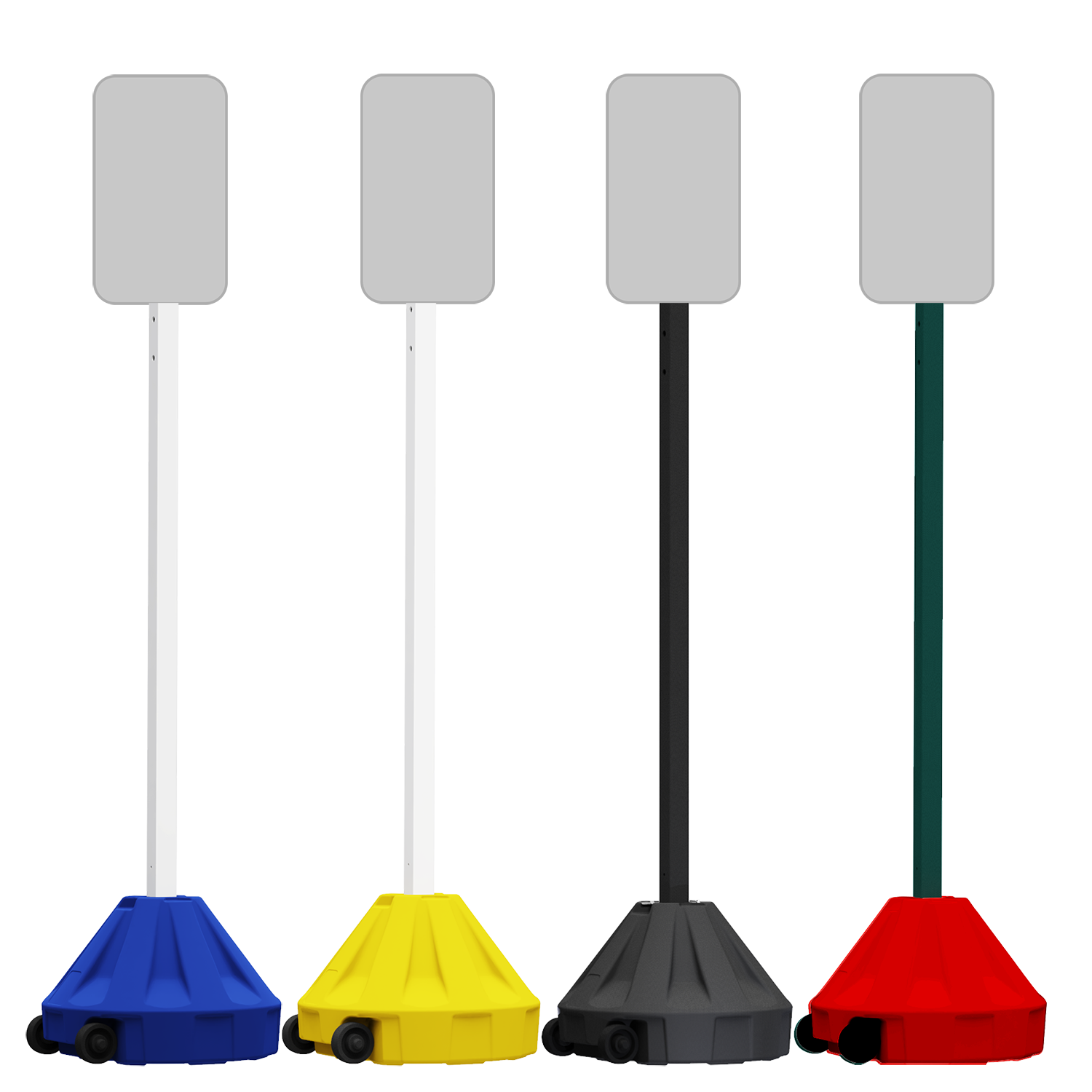 Roll-A-Post� Portable Sign Post - 18" Base